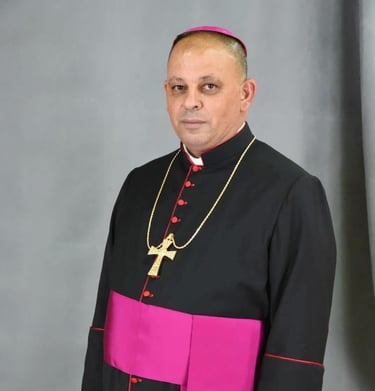 a man in a priest's robes and a priest's robe