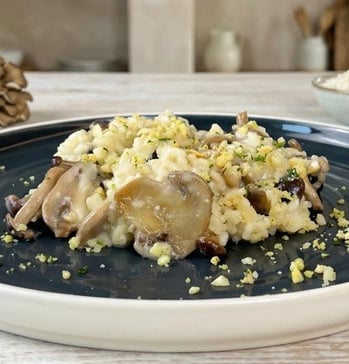 Risotto vegan ai funghi