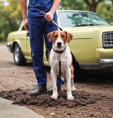 Seasonal yard cleanup showing piles of leaves and branches ready for removal.