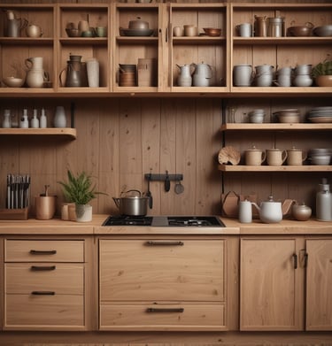 A vibrant yellow wooden stool placed on a white concrete floor, reflecting the factory’s color theme.