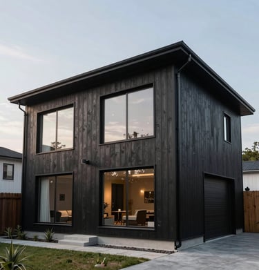 A spacious backyard with lush greenery and a patio area ready for gatherings.
