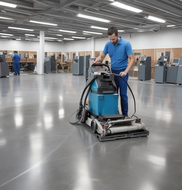 Close-up of pristine carpets being cleaned with specialized equipment.