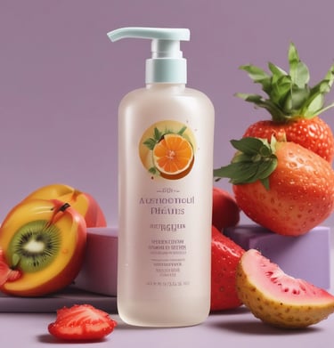 Close-up of natural ingredients being blended to create professional hair care formulations.