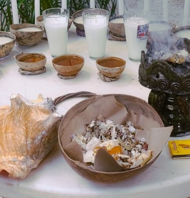 altar maya para ceremonia