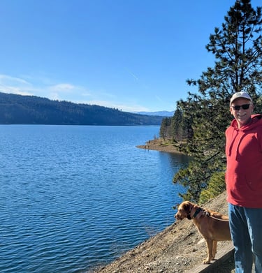 Rob Brassfield at Lake Coeur d"Alene. Call Blue Otter Environmental Consulting. 