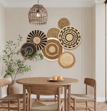 Boho Wall Basket Decor Set 