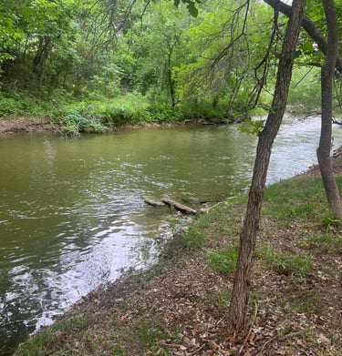 Year-Round Creek - Squaw or Comanche Creek at Glen Rose RV Park