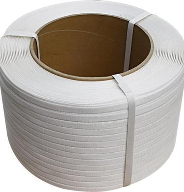 a roll of white strapping tape