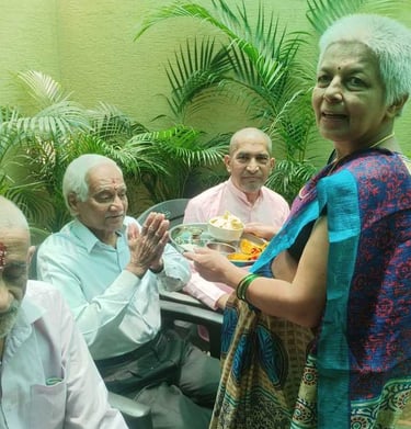 Rakshabandhan Celebration Old age home in Pune