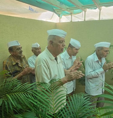 Ganpati celebration in the old age home in Pune