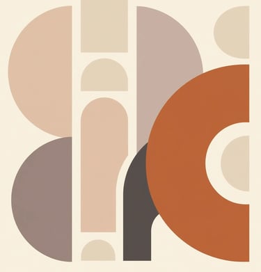 Printable wall art with geometric pastel shapes — inspired by Nordic calm and minimalist design.