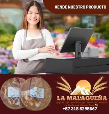 tienda vende arepas de trigo