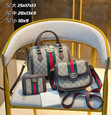 a chair with a bag and a purse