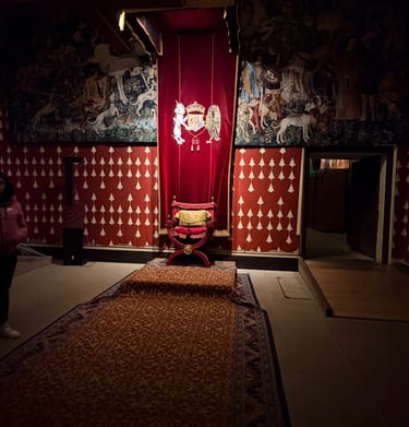 The Queens inner hall at Stirling Castle