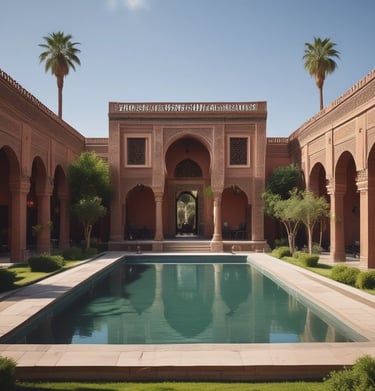 Aerial view of several luxury villas with blue swimming pools nestled in dense green tropical foliage. A winding path runs between the villas and leads to a rocky shoreline with clear, shallow waters.
