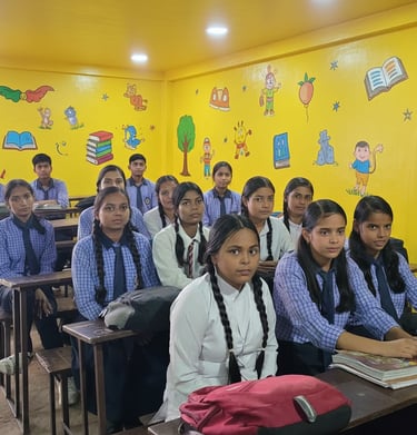 Diwali vibes at Vishwa Bharati Shiksha Sadan.