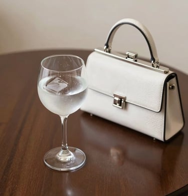 A versatile handbag that transitions effortlessly from gym to casual evening outing, displayed on a city street bench.
