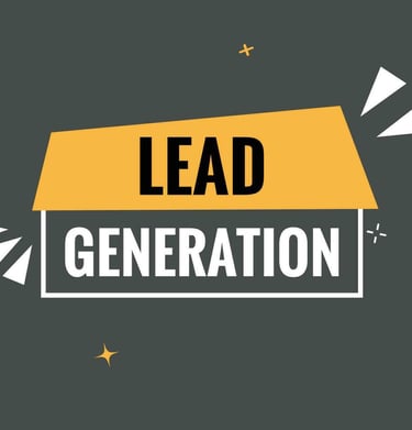 Lead Generation images with Mustard and grey color