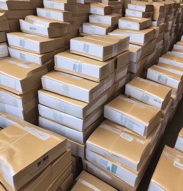 Multiple small transparent bags filled with dried herbal tea labeled 'CrystalTea High Quality CBD'. The bags display a leaf logo, and the herbs inside vary in color with some green and brown hues visible.