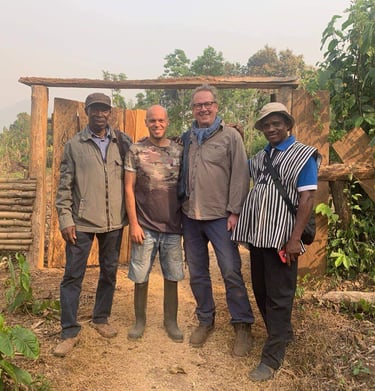Visite des amis de la Ferme Aménopé Togo Permaculture