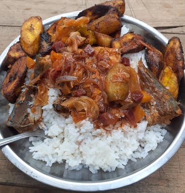 Un bon petit plat à la Ferme Aménopé Togo