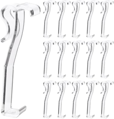 a bunch of hooks and hooks on a wall