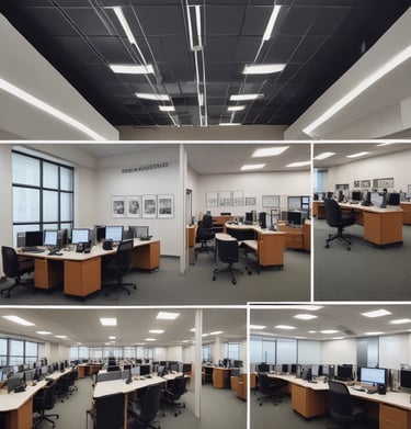 Conference room setting with a team discussing business strategies.