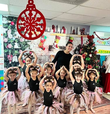 a group of young girls in ballet wear FANTASTIC LAND LEARNING CENTER