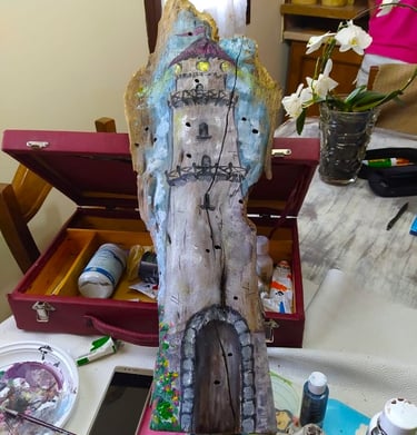 opere con materiale del mare