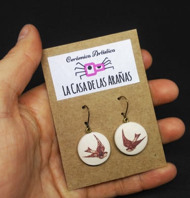 Pendientes. Cerámica La Casa de las Arañas