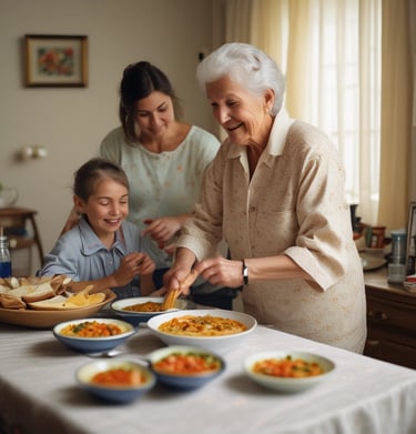 Close-up of a nutritionist explaining a personalized meal plan to an elderly man with a friendly smile.
