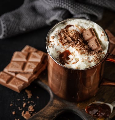 Bebida de Cacao con agua o leche