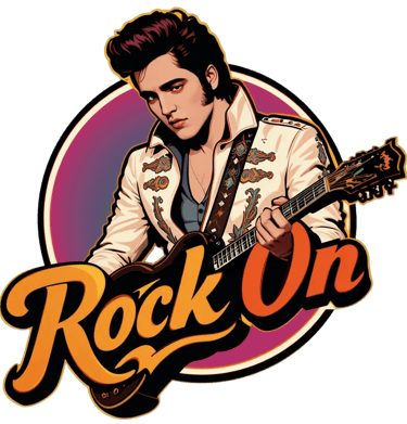 rock on logotyp elvis look musikbaserad teambuilding med studiomusiker