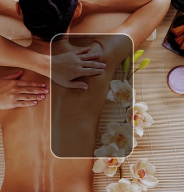 Une femme en plein massage dans le salon de beauté "Serenis Beauté à Rouffiac-tolosan"