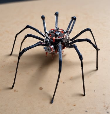 A fun competition with robots racing on a track.