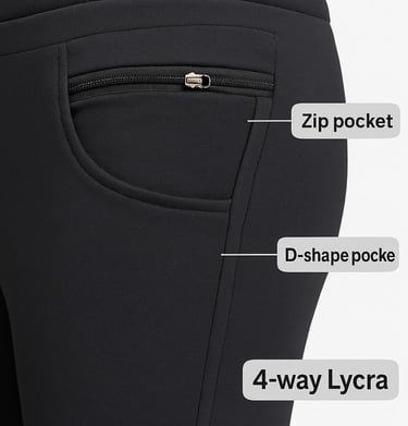 “Swatej Dry Fit Cargo pant for men, lightweight breathable fabric, black color”