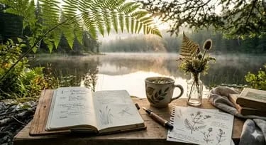 Rituel de réflexion ÉcoScriptum : organisation numérique et pensée systémique au rythme du vivant face à la nature.