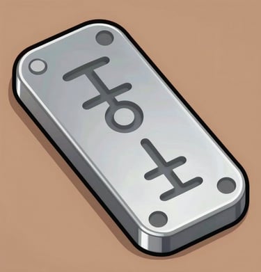 Close-up of a mysterious, partially buried artifact with smooth alien engravings under soft light.