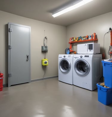 Close-up of a termite inspection with a flashlight highlighting wood damage.