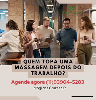 Massagem relaxante e terapeutica para empresas, e funcionarios felizes quando ganham uma massagem