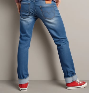 A shopper browsing through racks filled with affordable branded clothing.