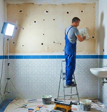 Réhabilitation salle de baisn par P.S.Immo