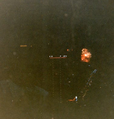 Fireworks for Canada Day 1986 in Vancouver BC