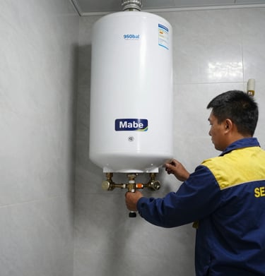 Promotional banner showing home technical review for 30,000 COP in Suba