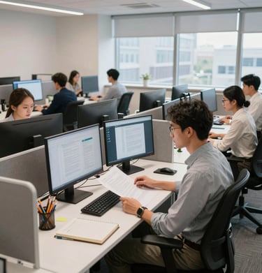 Sanitized food preparation area with staff wearing gloves and masks, emphasizing hygiene standards.