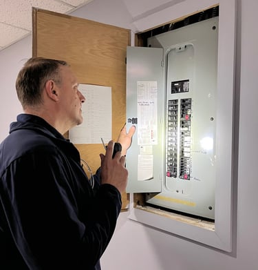 Inspecting an electrical panel