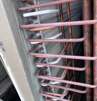 Commercial HVAC inspection reveals low freon