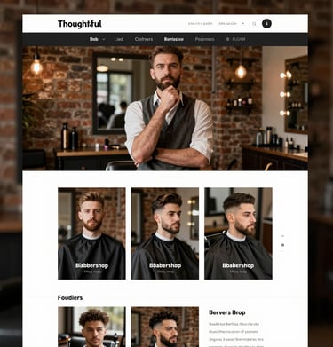 A minimalist e-commerce site showcasing product images with simple navigation.