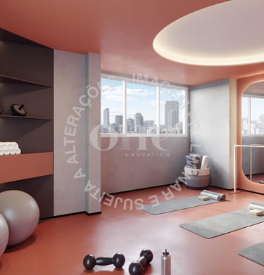 Fitness - apartamento na planta