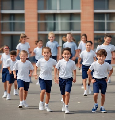 Photo of an award plaque displayed proudly in the sekolah contoh hallway.
